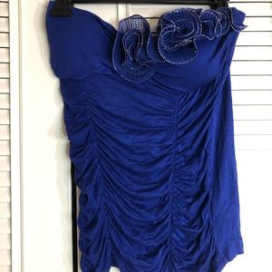 Royal blue tube top